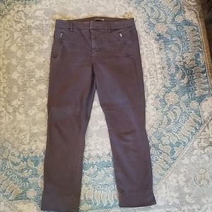 Gray ankle length pants